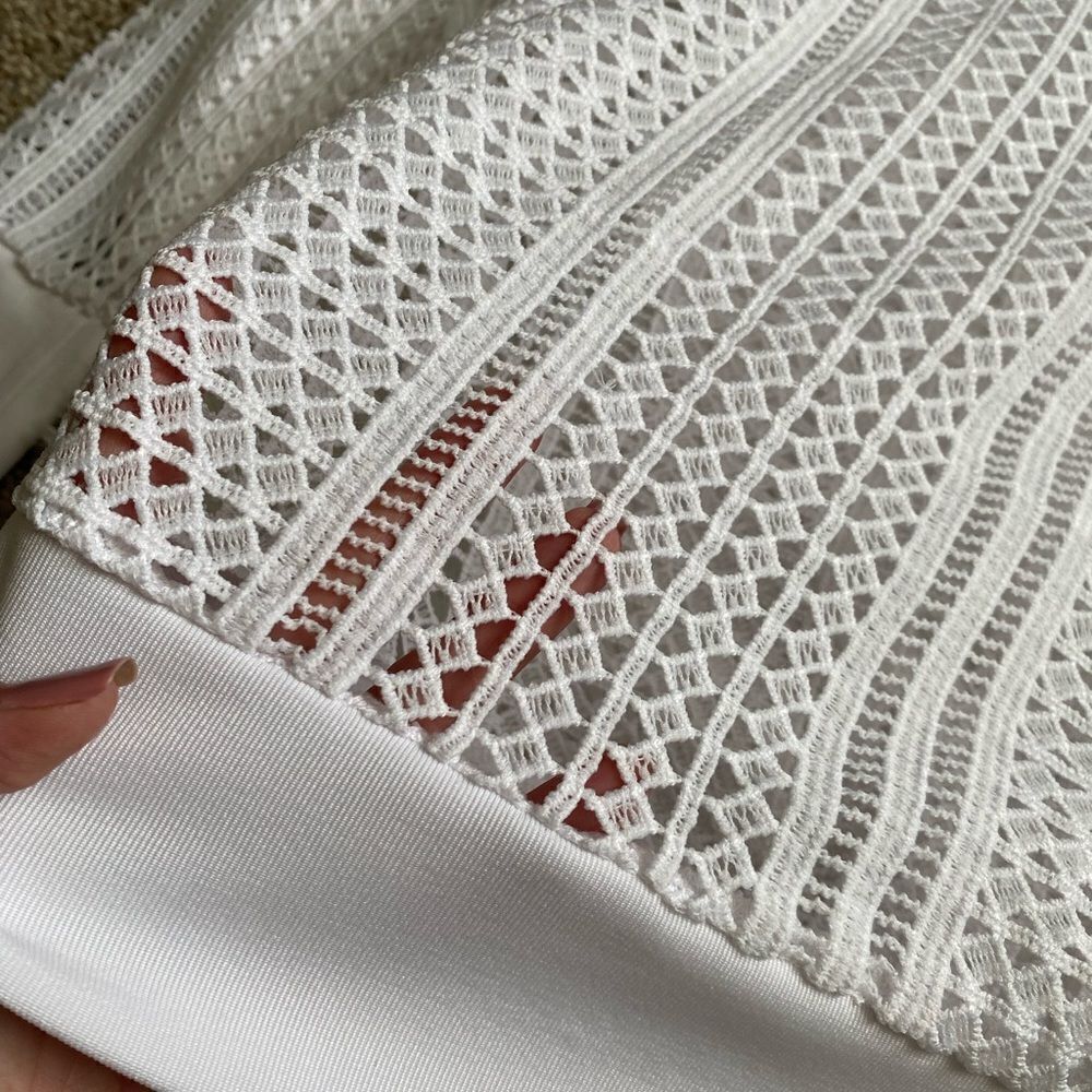 Fabletics Sophie Mesh Net Cover Up Top White Wome… - image 5